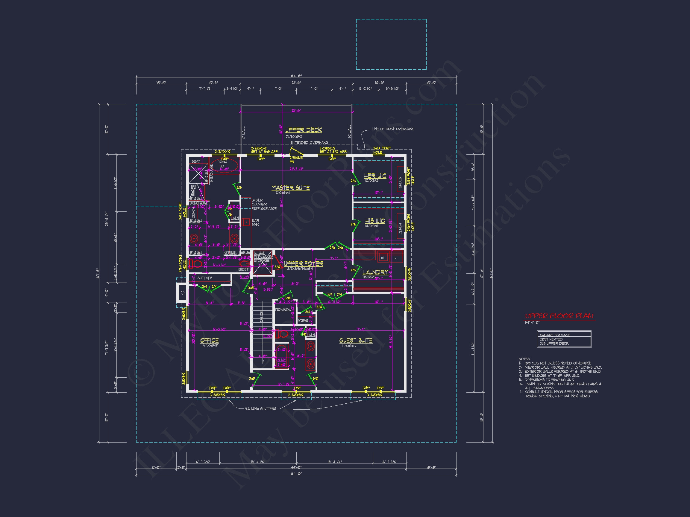 Coastal Floor Plan with Wraparound Porch