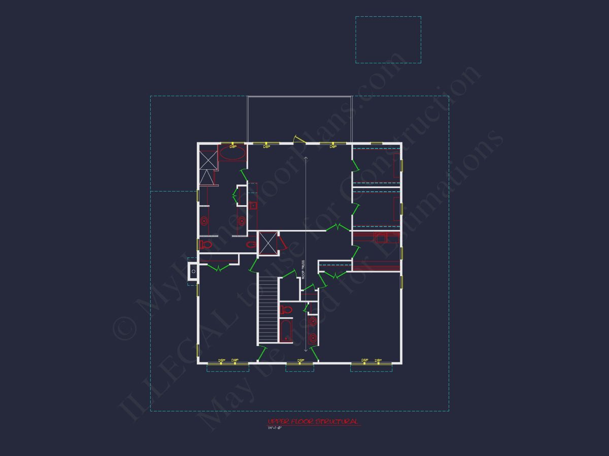 Coastal Floor Plan with Wraparound Porch