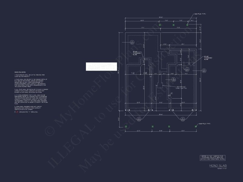 Beach house Floor Plan: 2-Story CAD Designs with 4 Bedrooms