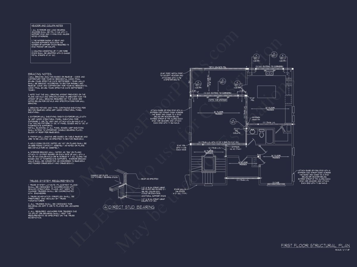 Beach house Floor Plan: 3-Story, 4 BR Coastal Blueprint
