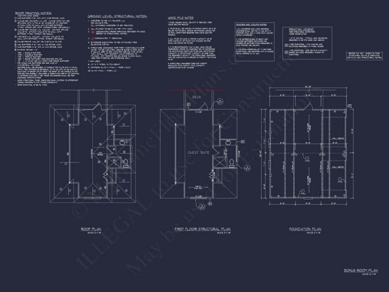 Beach house Floor Plan With Detached Garage and Living Space