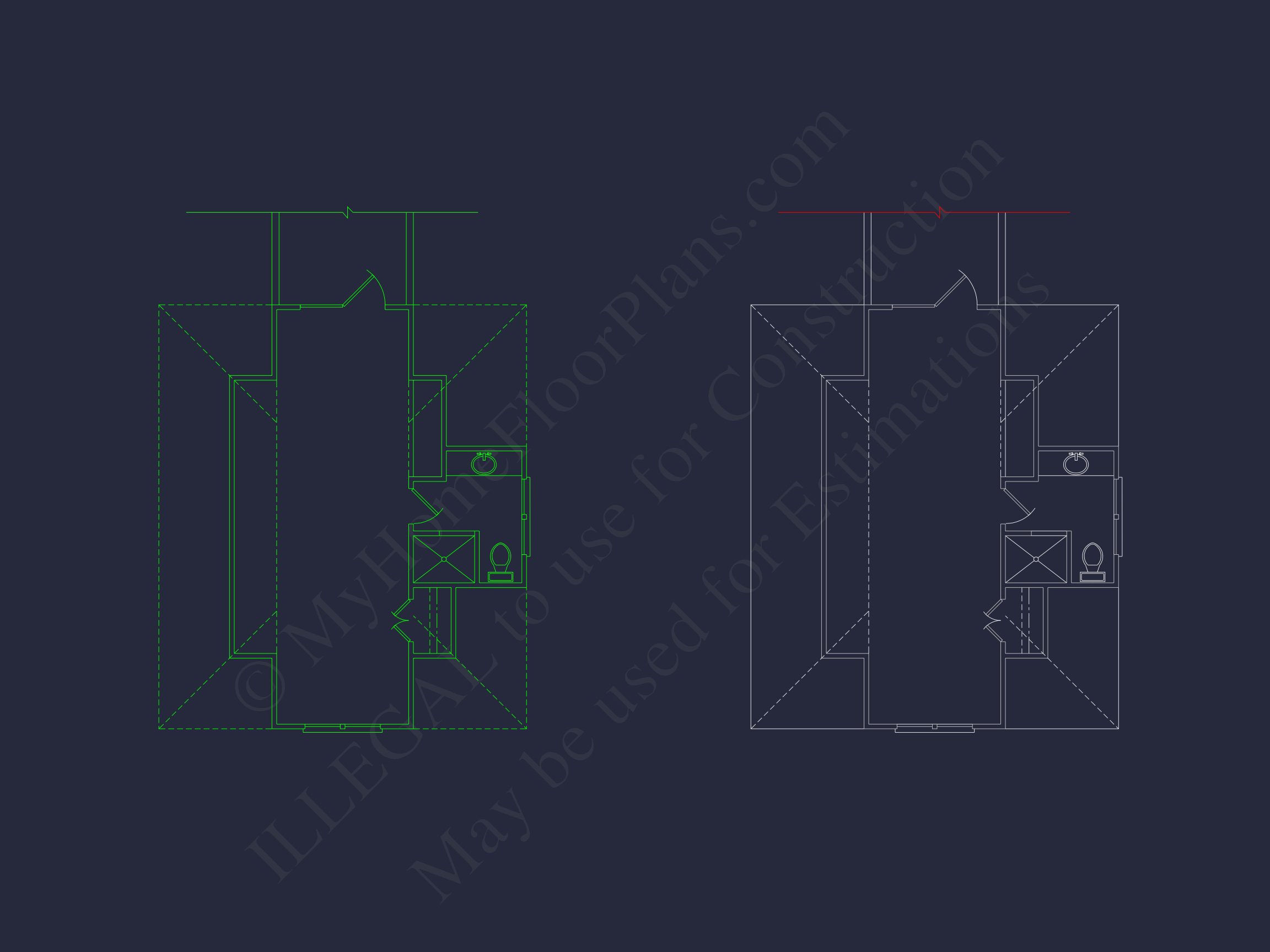 Beach house Floor Plan With Detached Garage and Living Space