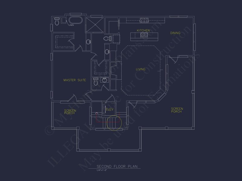 Beach house Floor Plan with CAD Designs & Open Layout Features