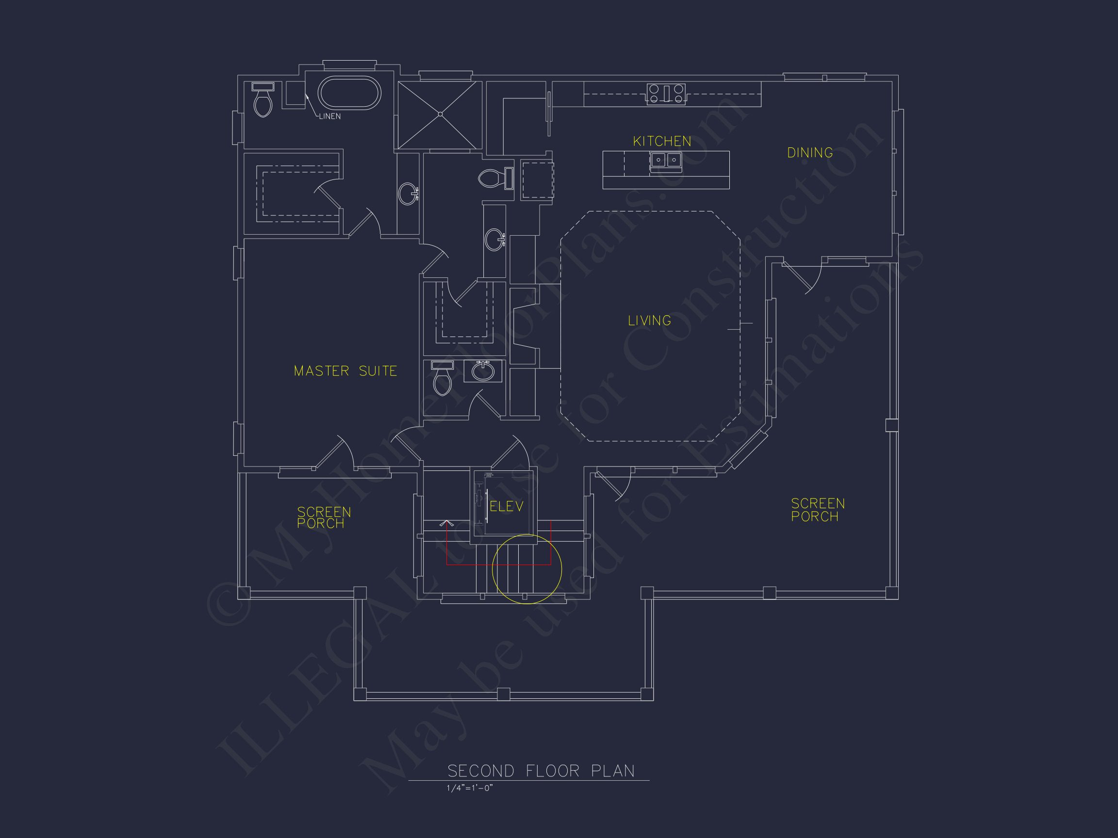 Beach house Floor Plan with CAD Designs & Open Layout Features