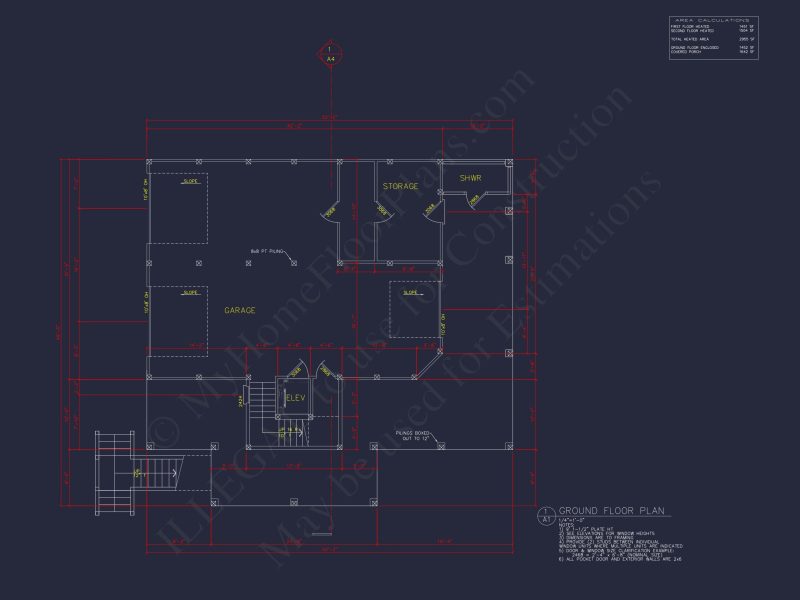 Beach house Floor Plan with CAD Designs & Open Layout Features