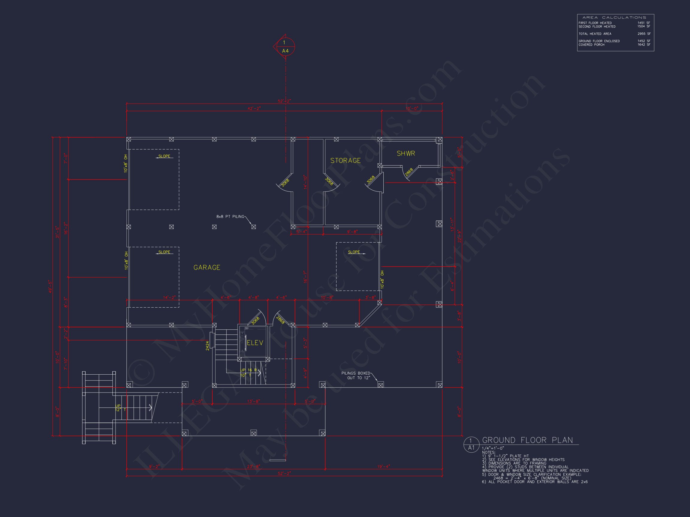 Beach house Floor Plan with CAD Designs & Open Layout Features