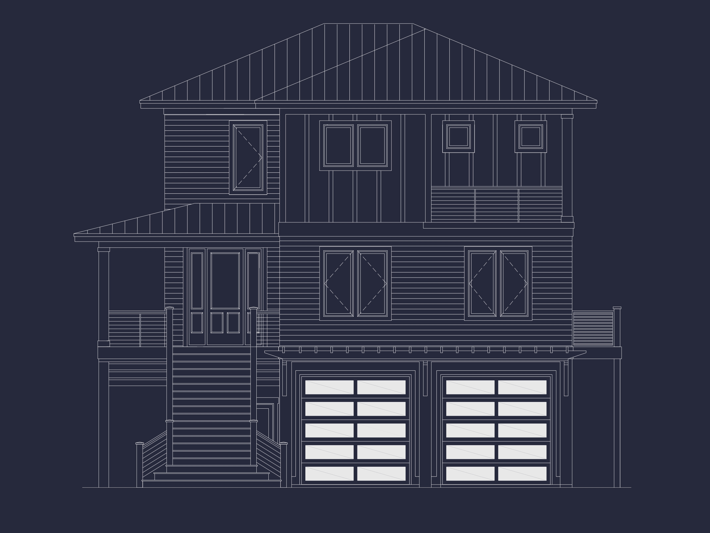 Beach Home Floor Plan with CAD,5 Bedrooms,and 2 Levels