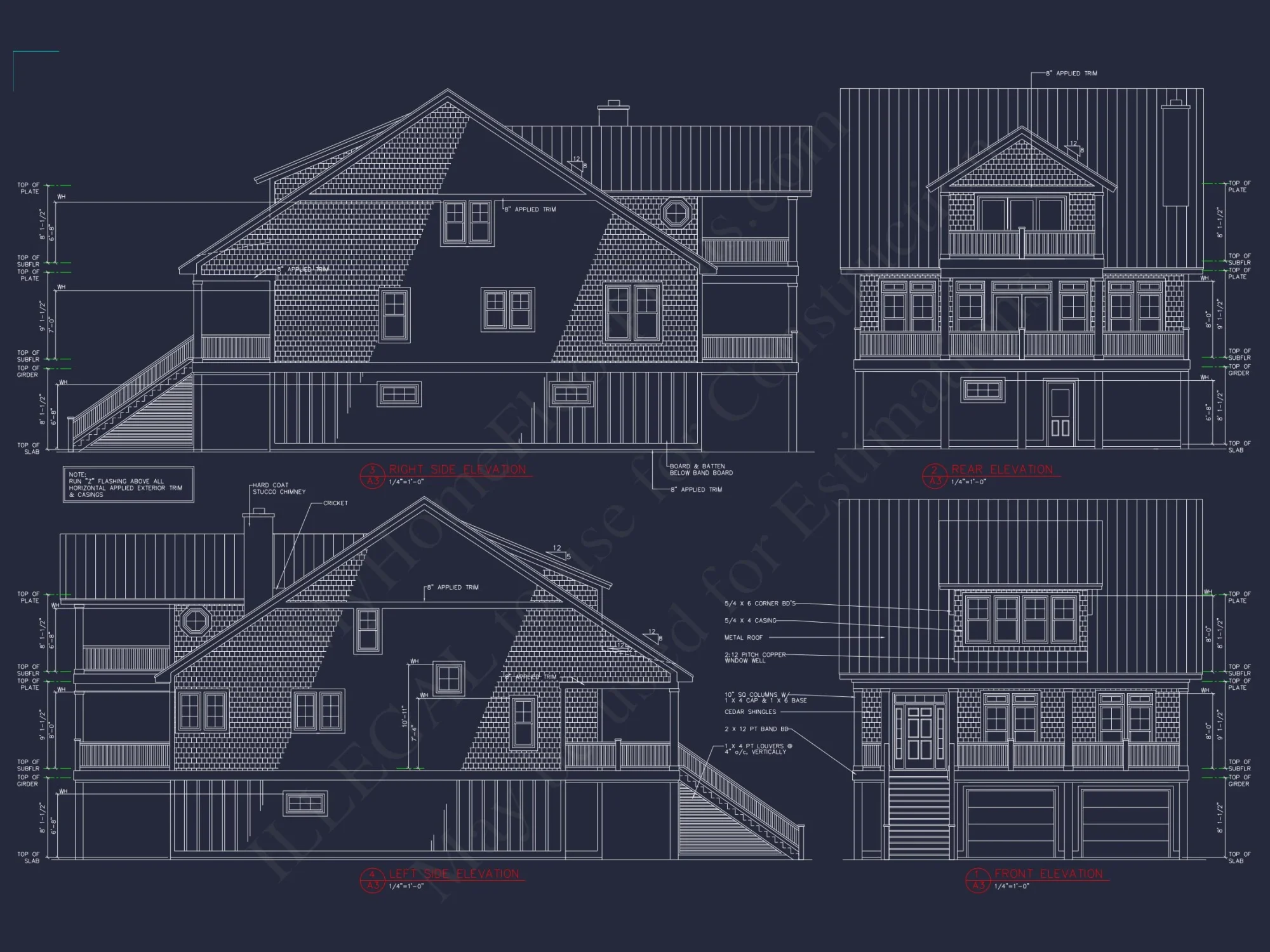 Beach house Floor Plan with Coastal Designs and CAD Blueprint