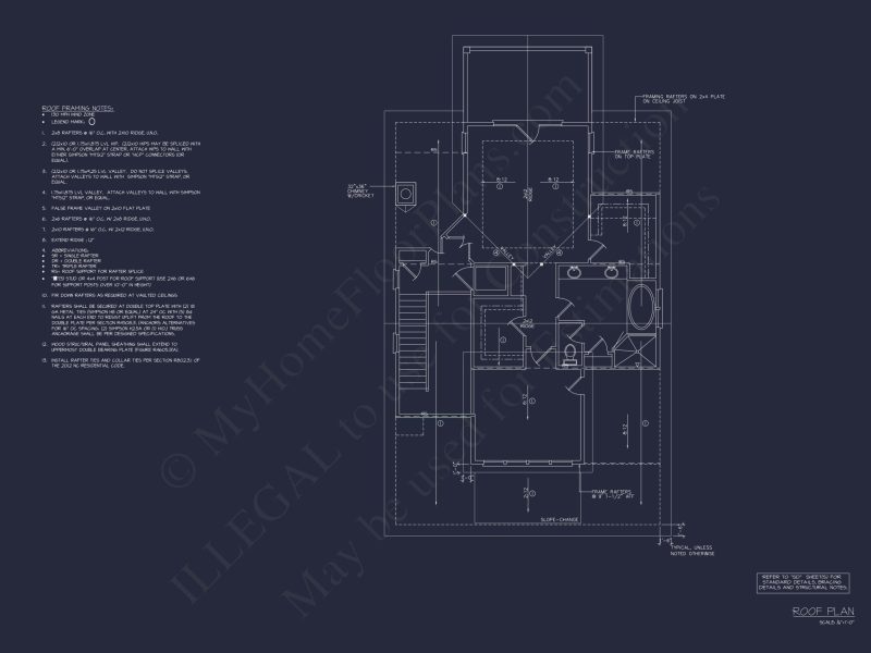 Beach house Floor Plan with Coastal Designs and CAD Blueprint