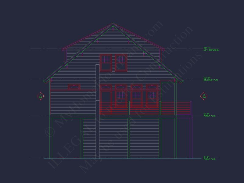 Beach house Plan 4452 Sq Ft