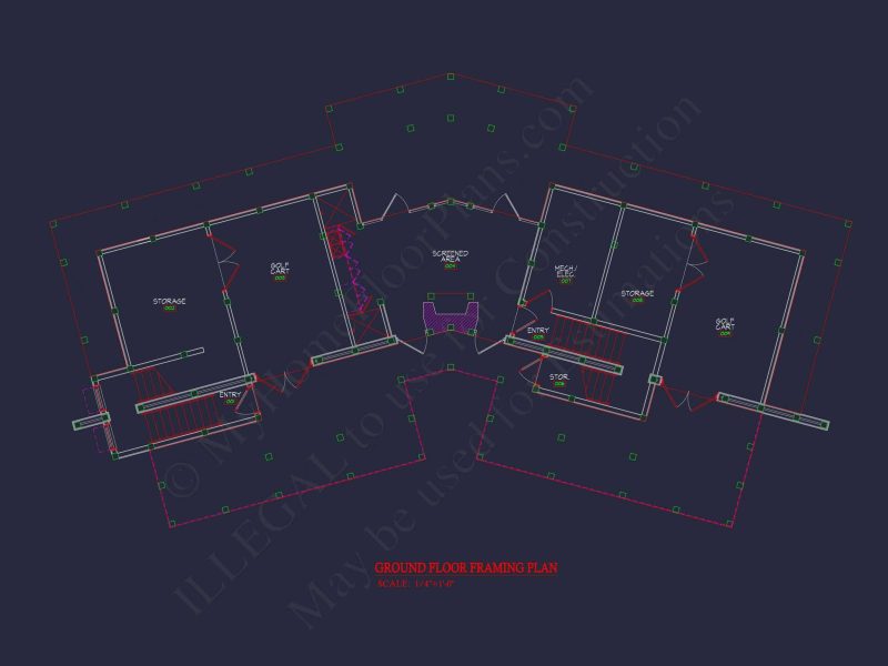 Beach house Plan 4452 Sq Ft