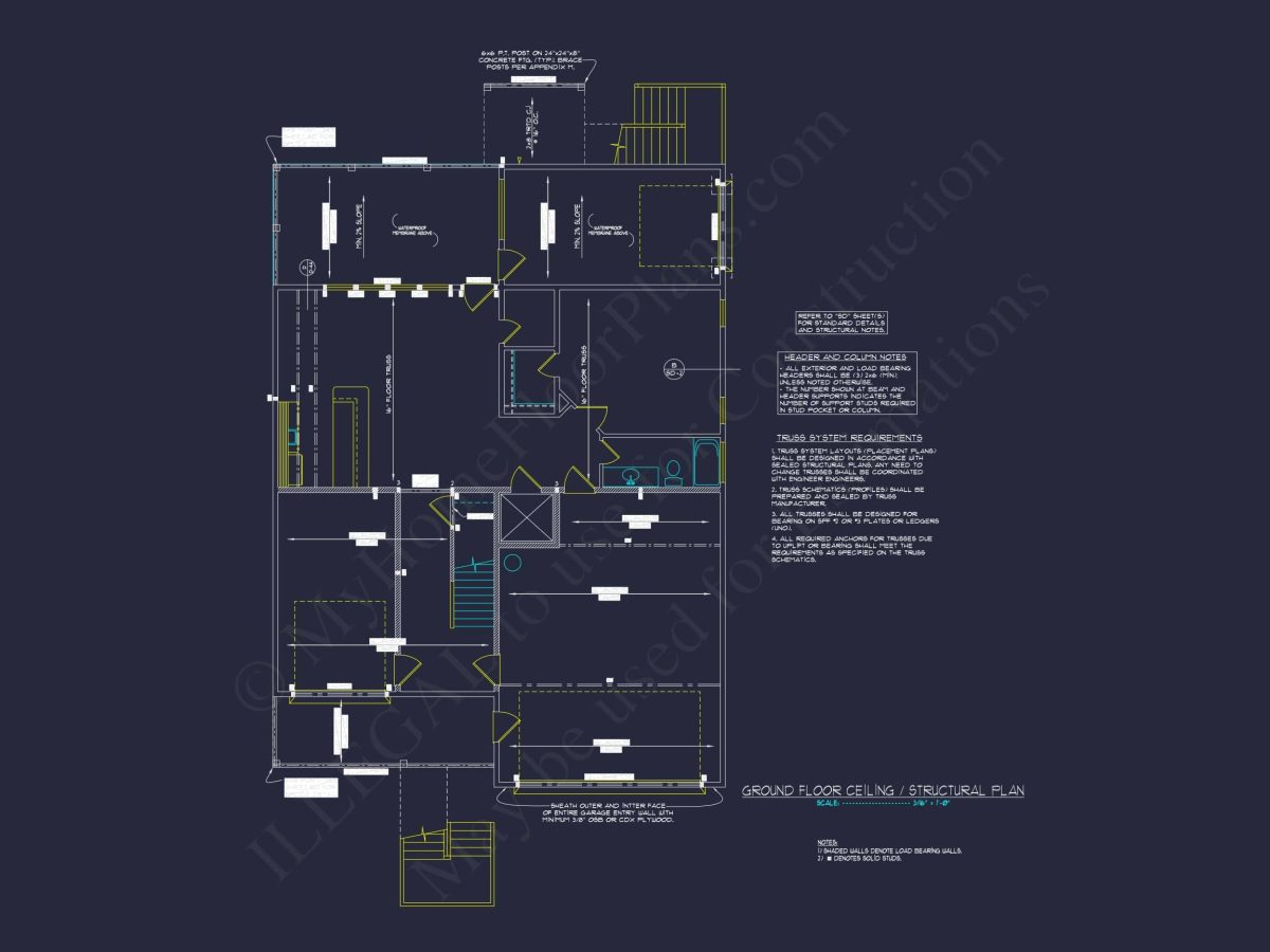 Beach house Plan: Architectural CAD Floor Plans & Designs