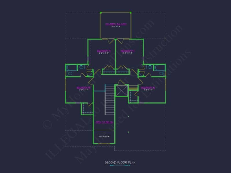 Beach house Plan: Architectural CAD Floor Plans & Designs