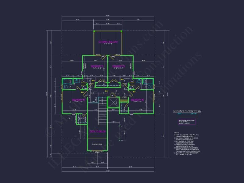 Beach house Plan: Architectural CAD Floor Plans & Designs