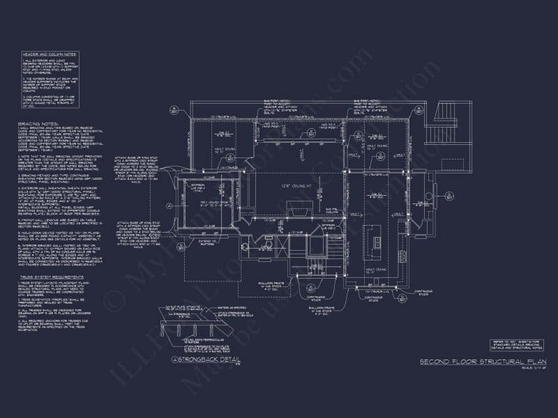 Beach house Plan - Spacious 2-Story CAD Floor Designs