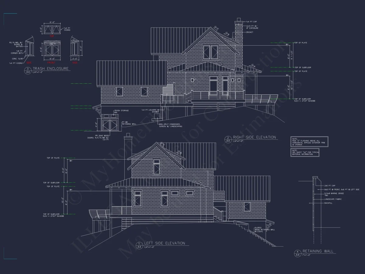 Beach house Plan With 4 Bedrooms, Open Floor Plan & Cart Garage