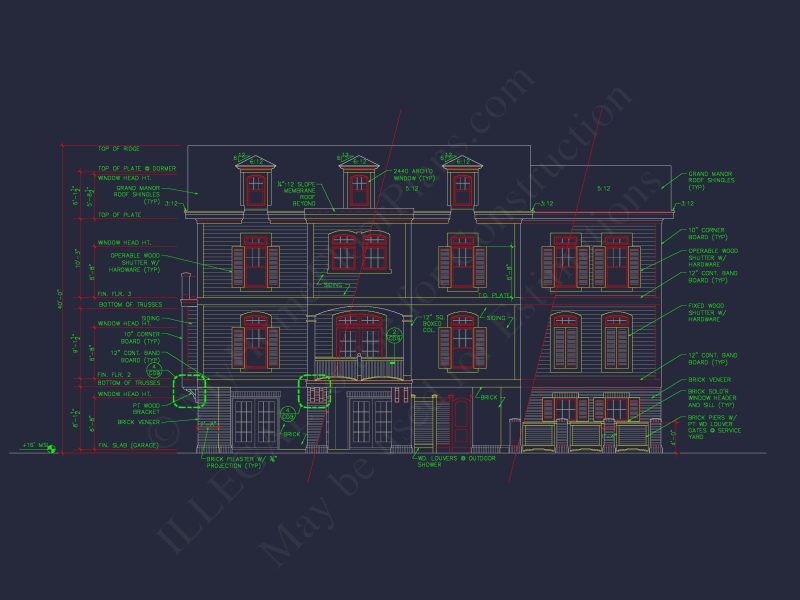 Beach house Plan w/4 Beds, Elevator & Garage: Floor Plans & Blueprints