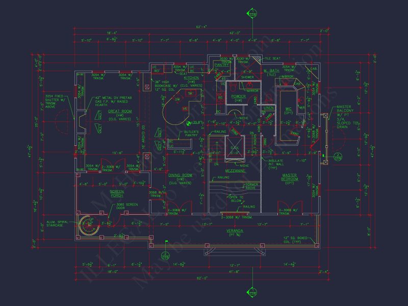 Beach house Plan w/4 Beds, Elevator & Garage: Floor Plans & Blueprints