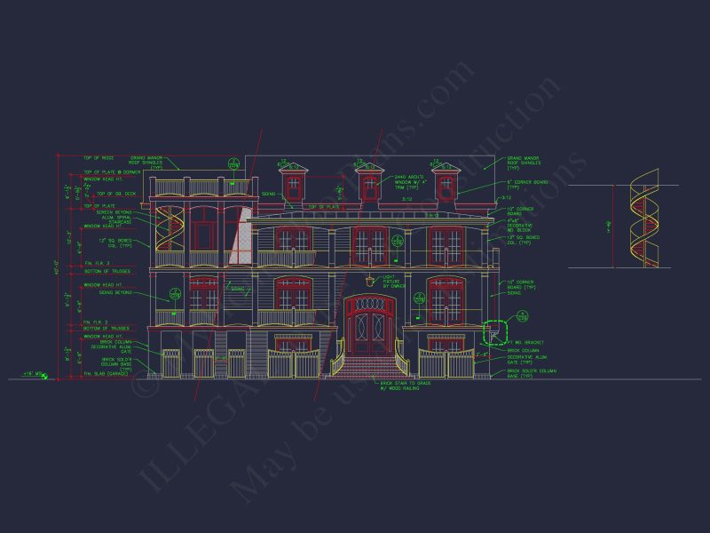 Beach house Plan w/4 Beds, Elevator & Garage: Floor Plans & Blueprints