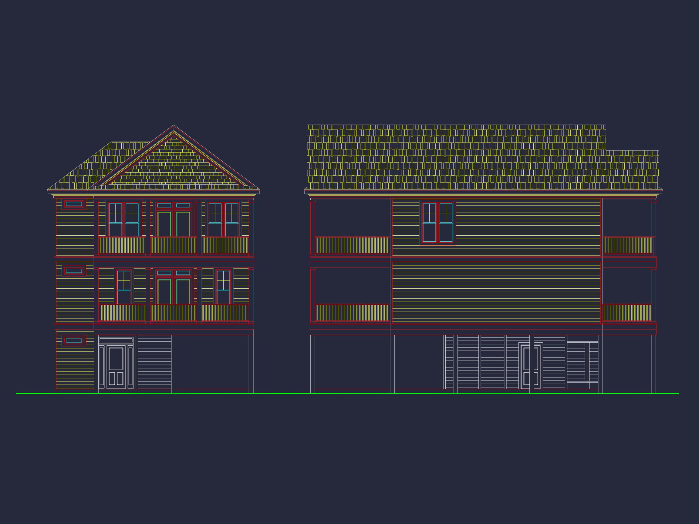 Beach house Plan with 3 Floors,Open Floor Plan,and CAD Designs