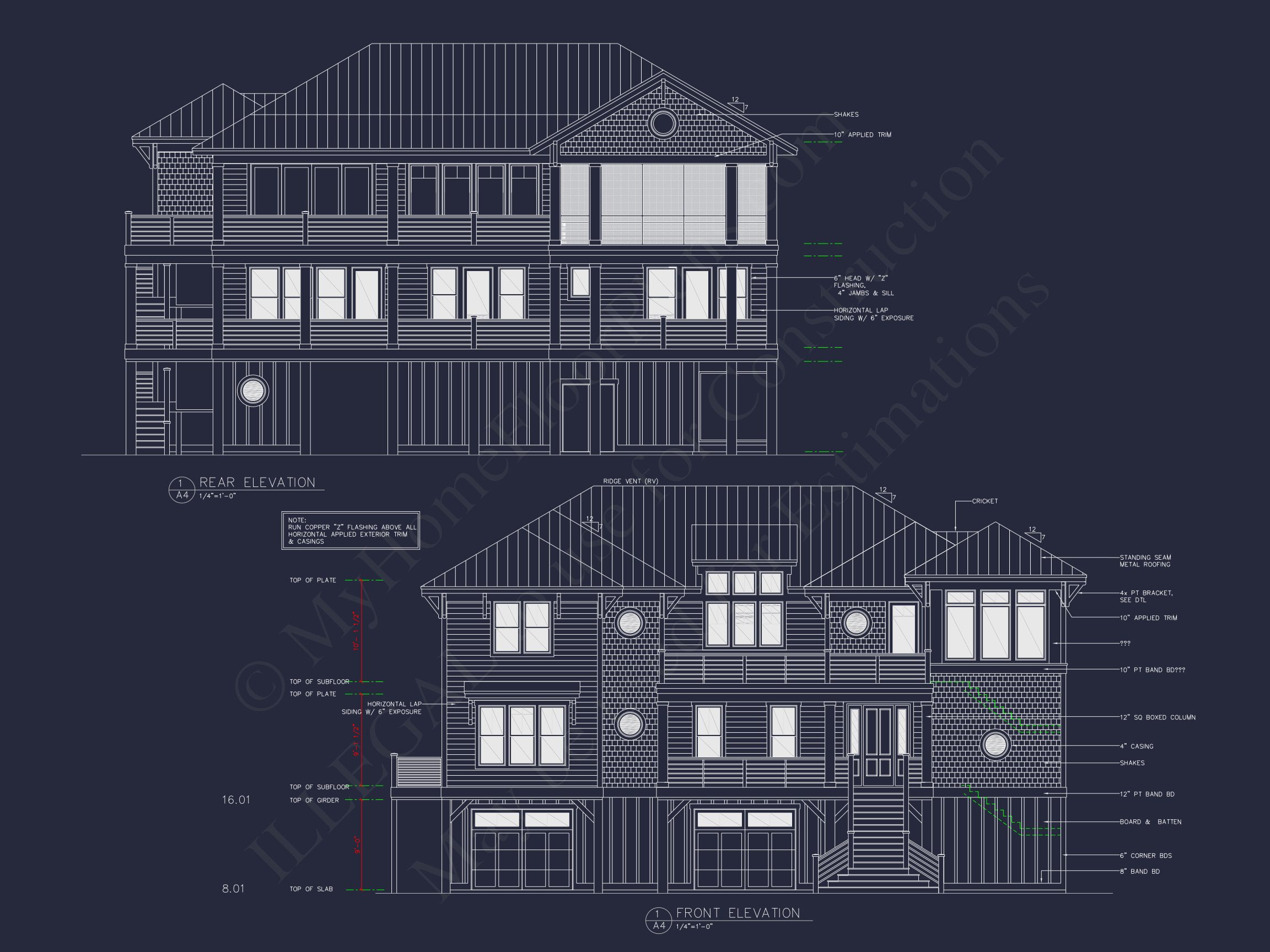 Beach house Plan with 4 Bedrooms,3 Floors,Architectural Designs