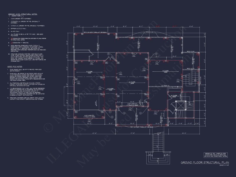 Beach house Plan with 4 Bedrooms, 3 Floors, Architectural Designs