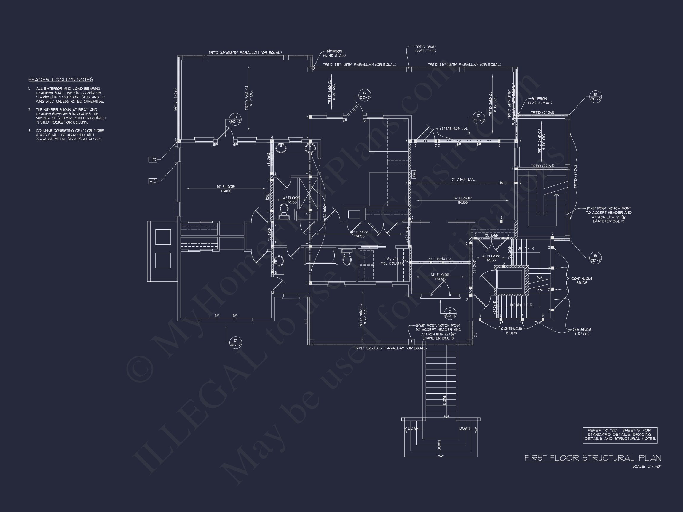 Beach house Plan with 4 Bedrooms,3 Floors,Architectural Designs