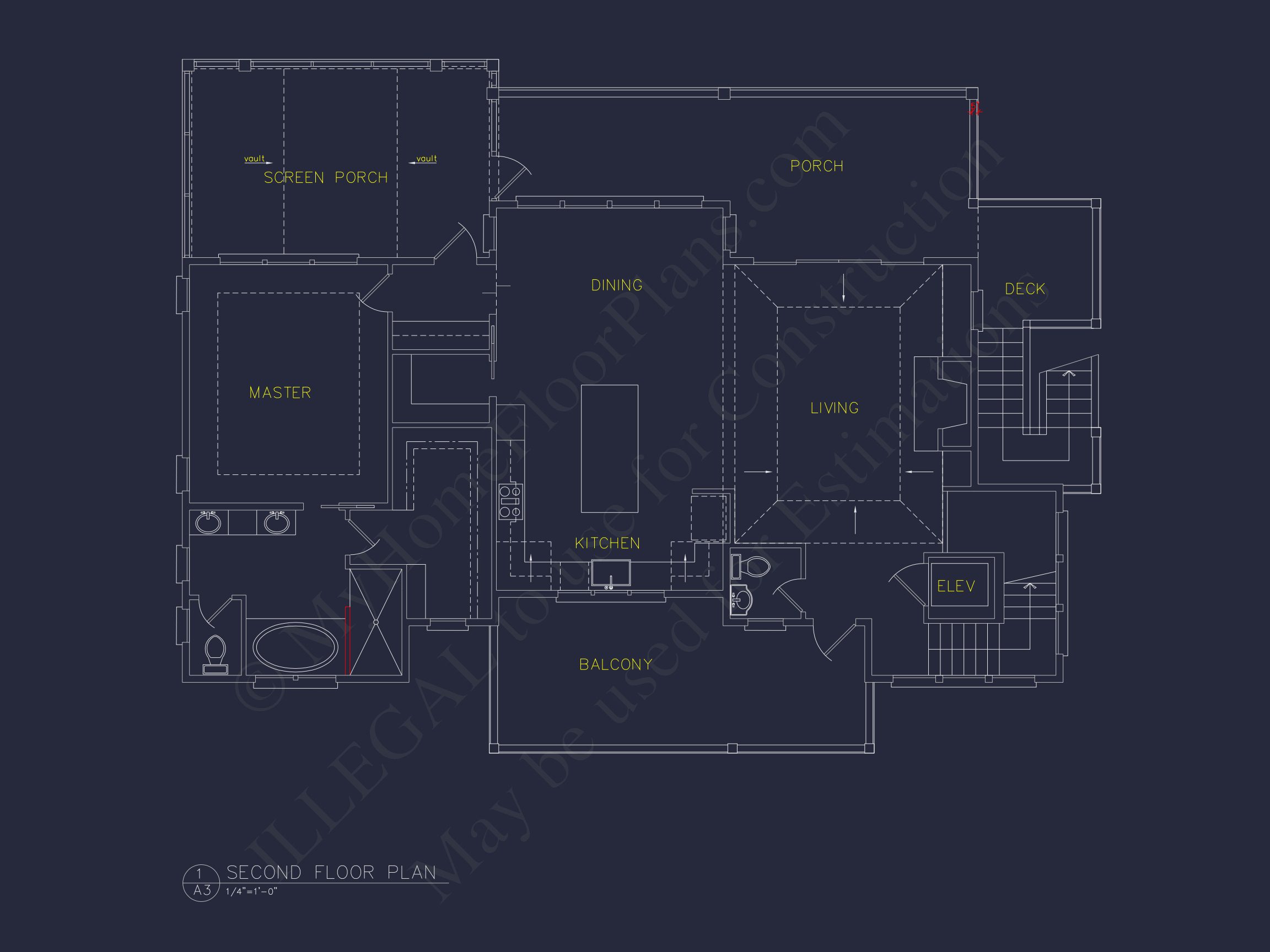 Beach house Plan with 4 Bedrooms,3 Floors,Architectural Designs