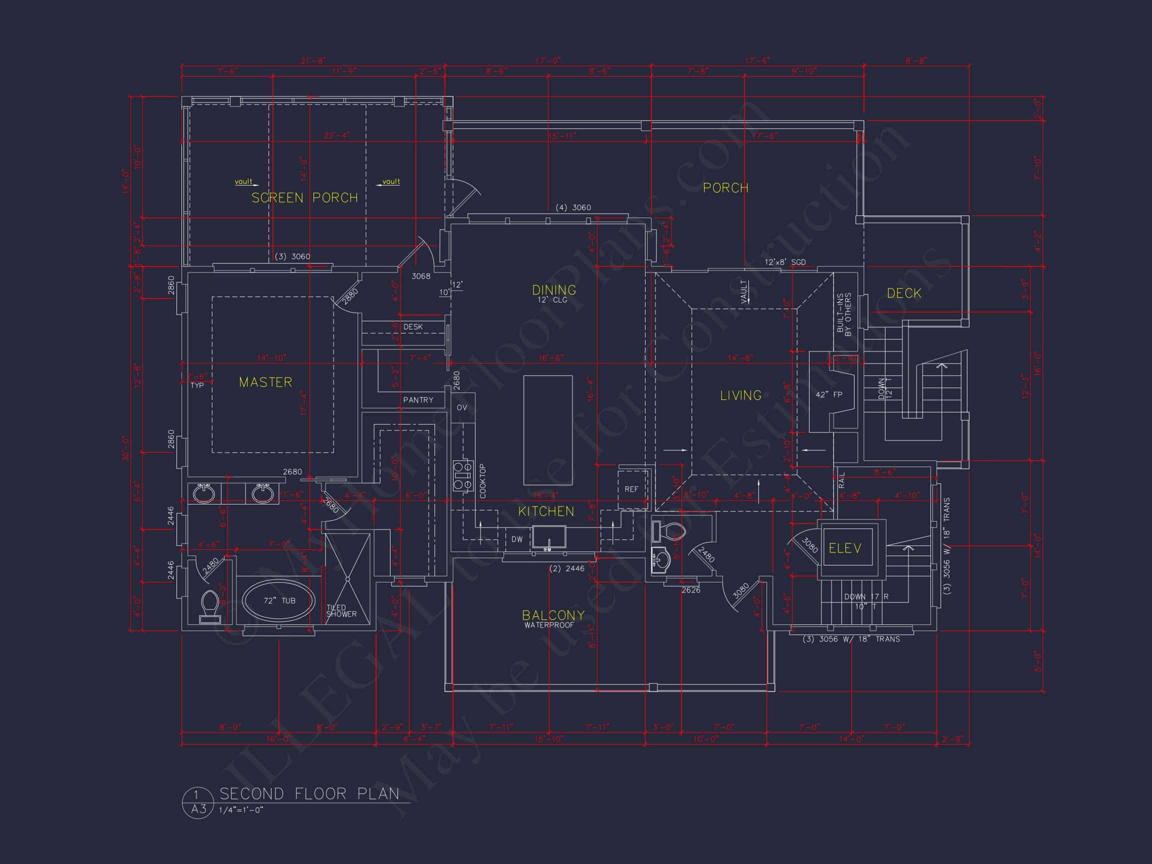 Beach house Plan with 4 Bedrooms,3 Floors,Architectural Designs
