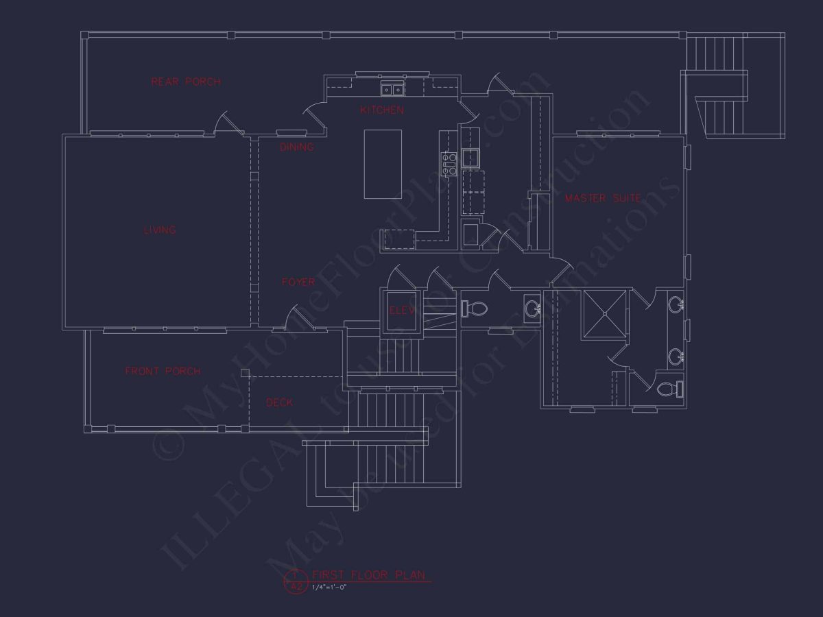 Beach house Plan with CAD Designs and Spacious Layouts