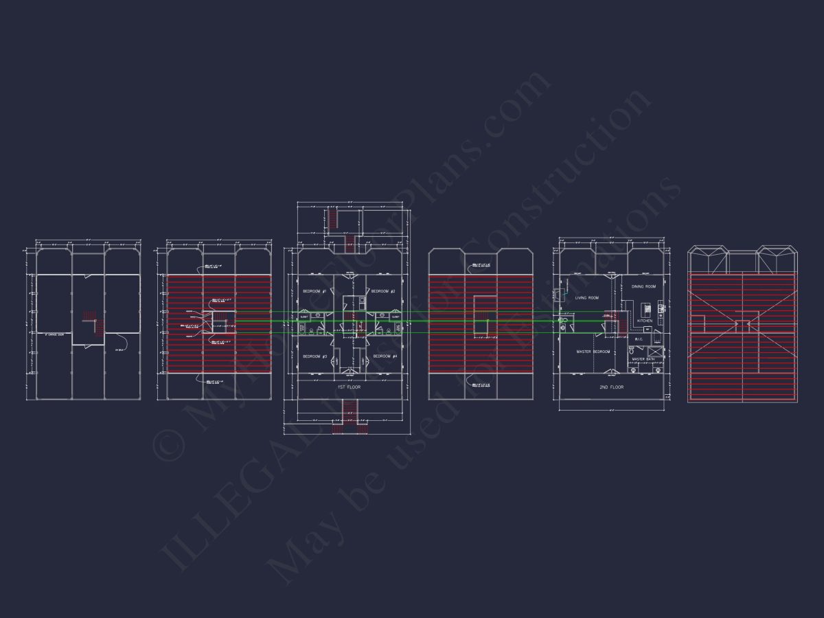 Beach house Plan with Elevator: 4 Bed, 3.5 Bath Coastal Design