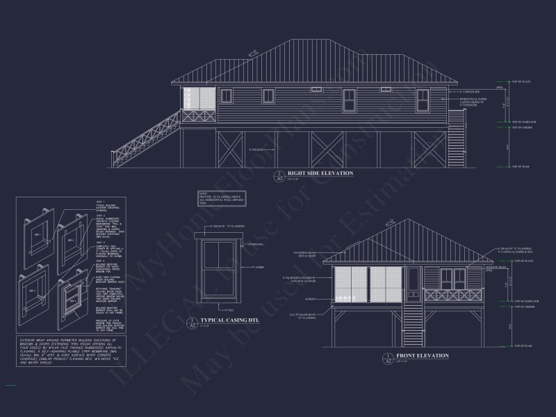 Beach house Plan with Open Floor Plan & Architectural Designs