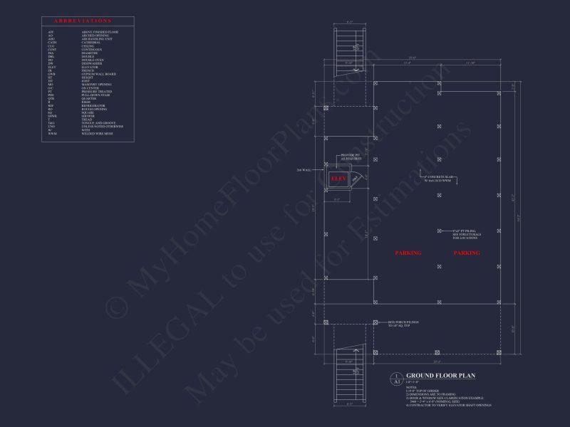 Beachfront house Plan with Blueprint & CAD Designs