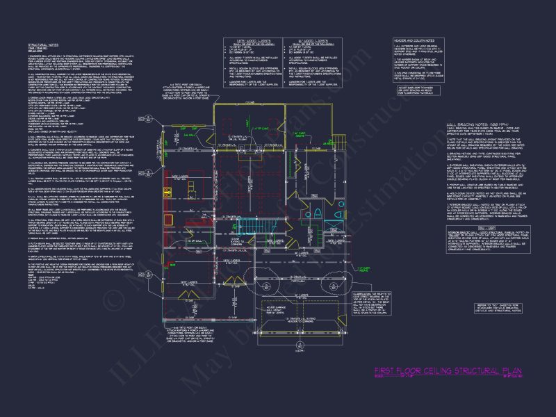 Beautiful 2-Story house Floor Plan with 5 Bedrooms and CAD Designs