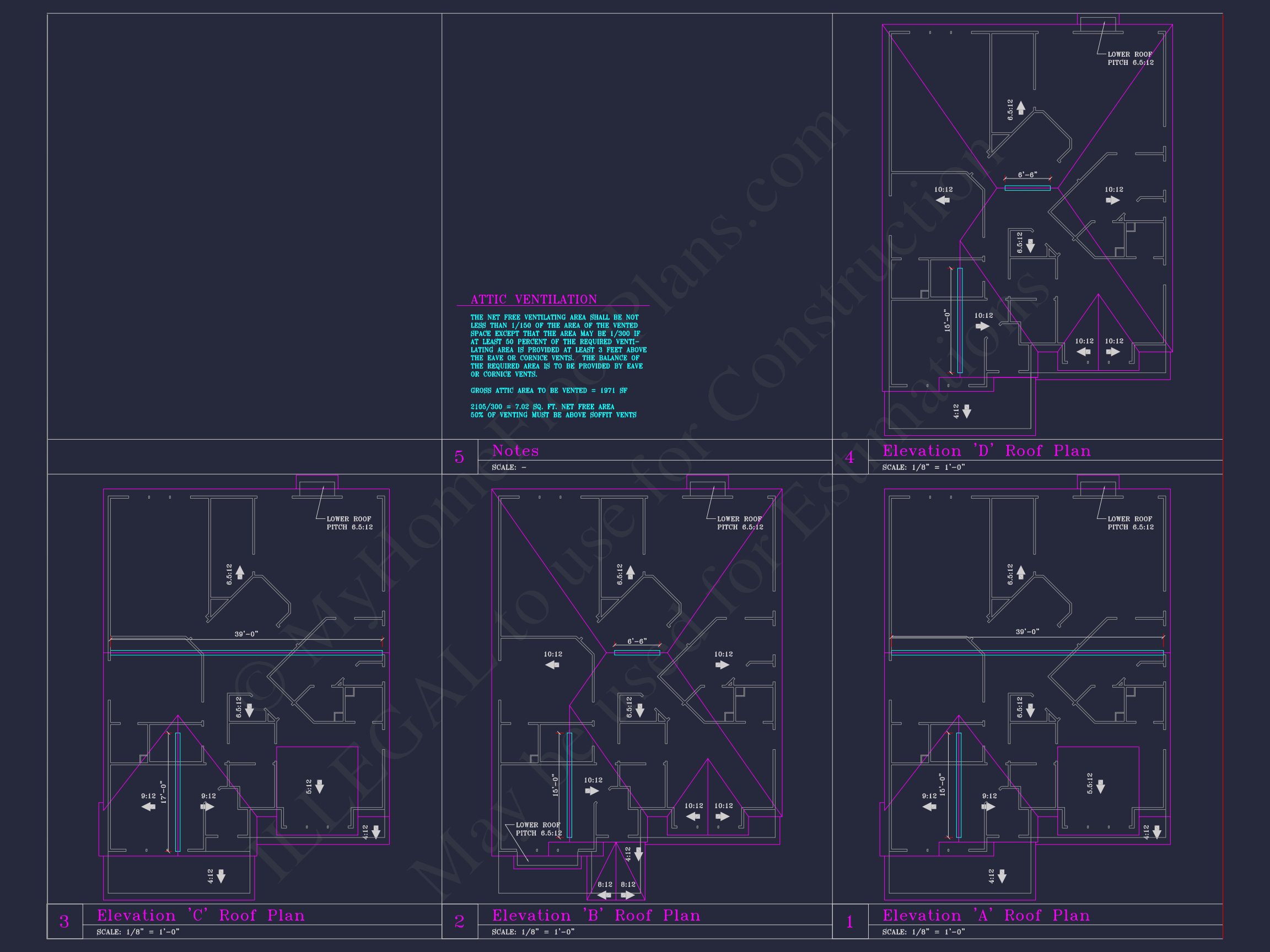 Beautiful 2-Story house Plan with 4 Bedrooms and CAD Blueprints