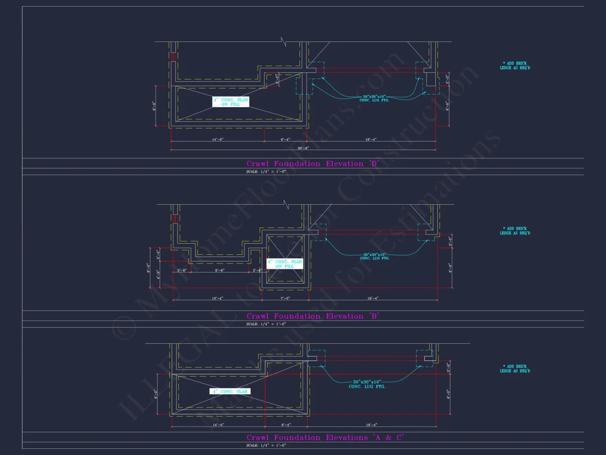 Beautiful 2-Story house Plan with 4 Bedrooms and CAD Blueprints