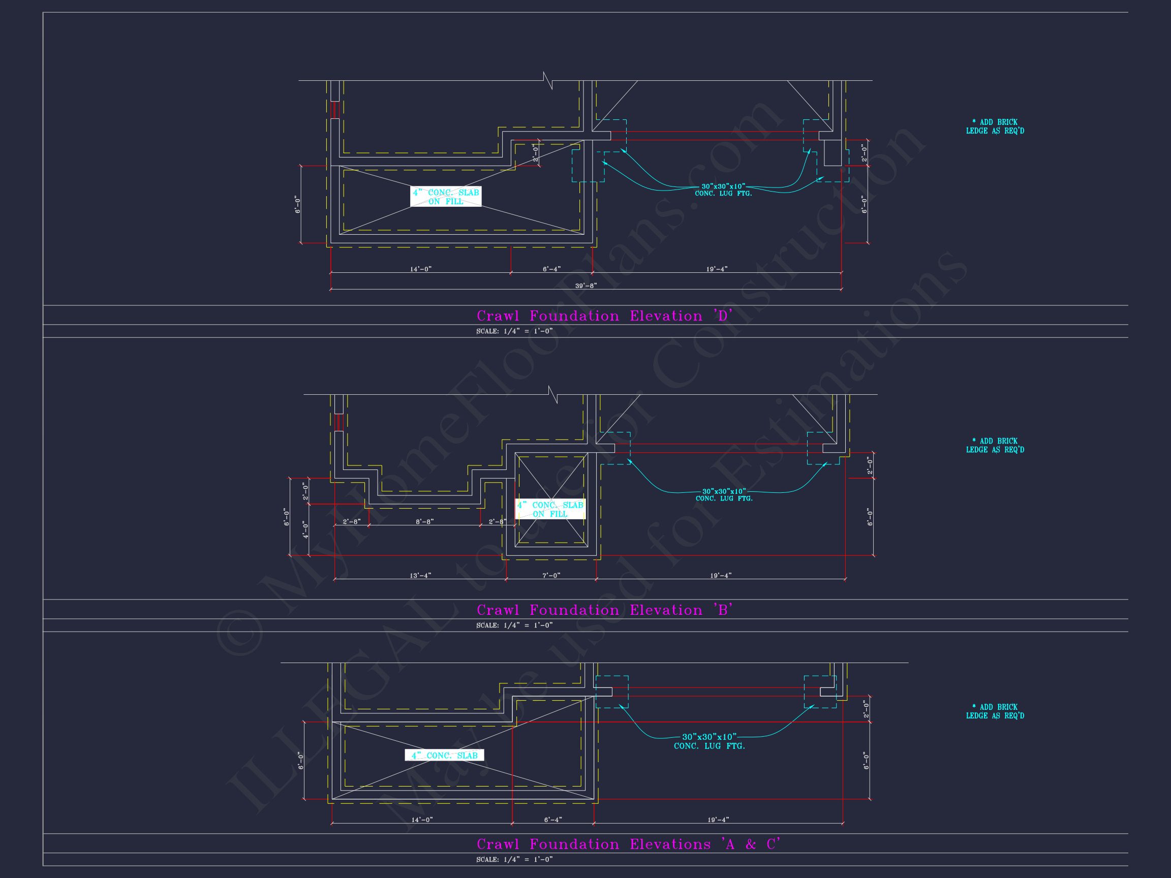 Beautiful 2-Story house Plan with 4 Bedrooms and CAD Blueprints