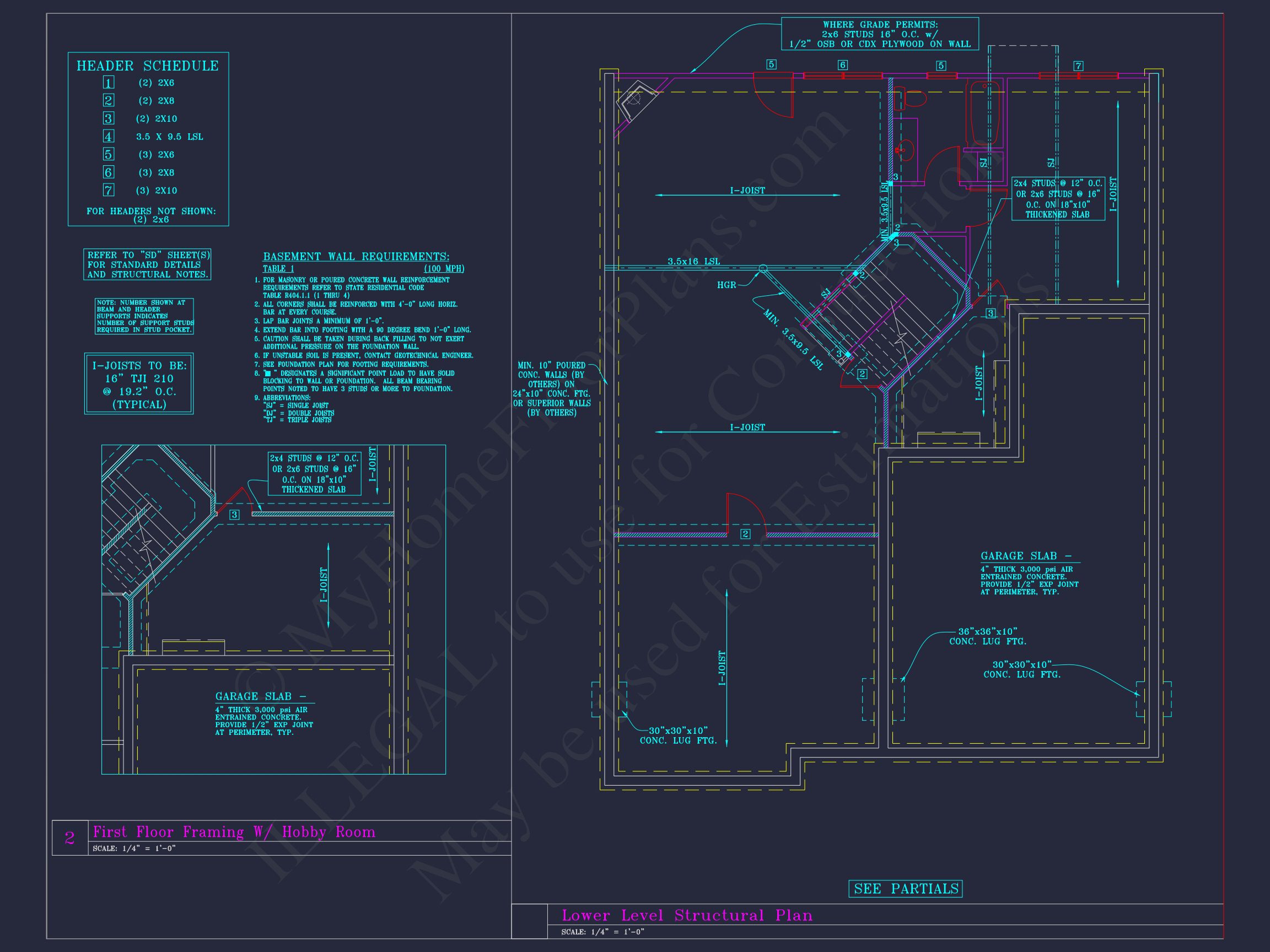 Beautiful 2-Story house Plan with 4 Bedrooms and CAD Blueprints