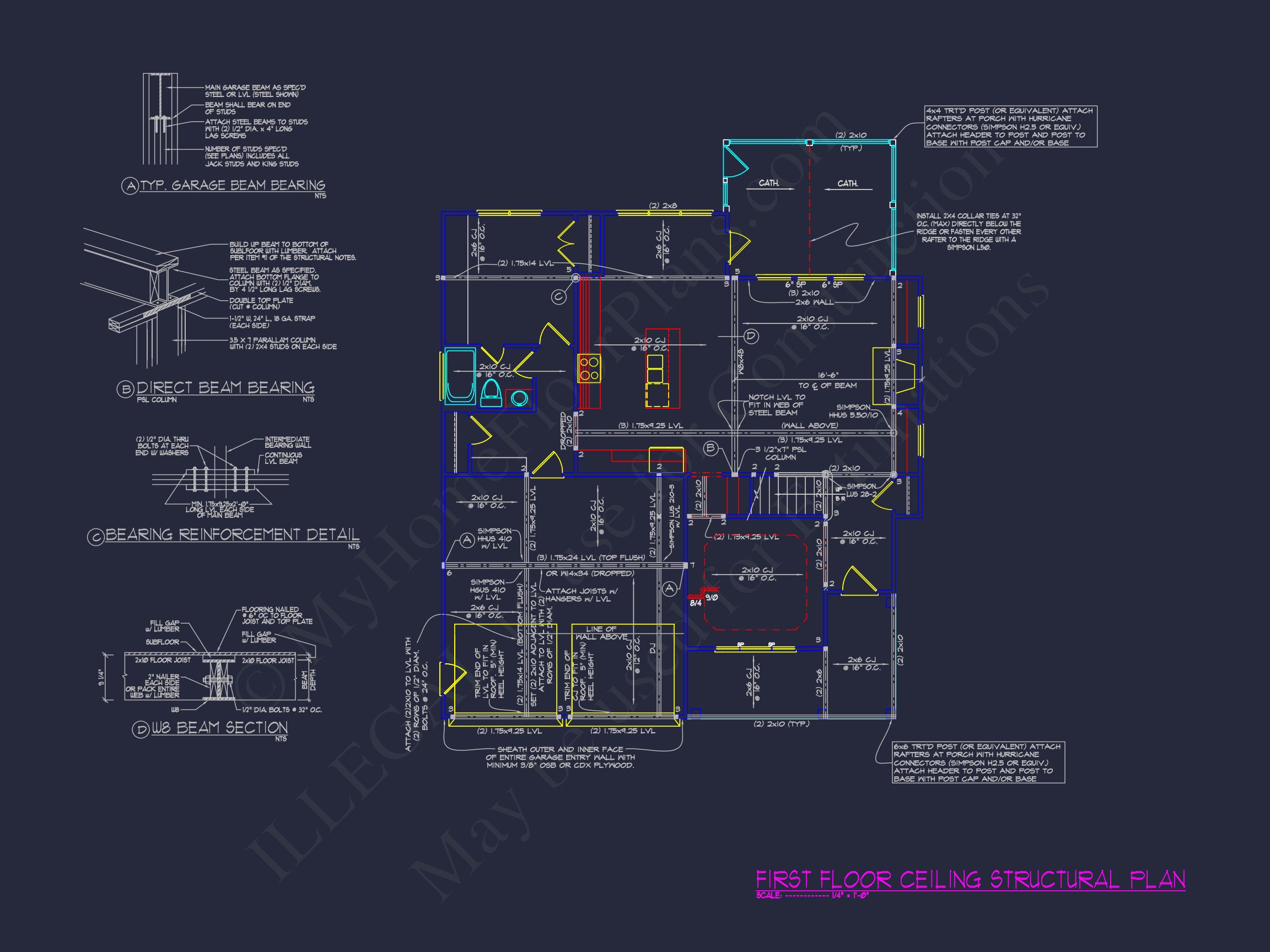 Beautiful 2-Story house Plan with CAD Blueprint Designs