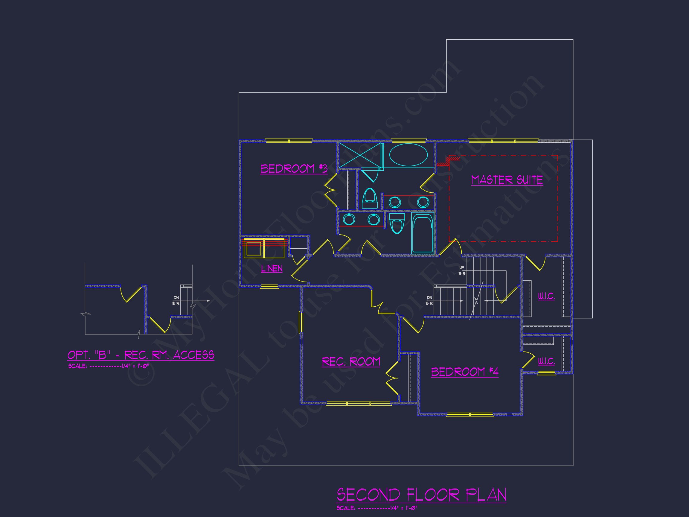 Beautiful 2-Story house Plan with CAD Blueprint Designs