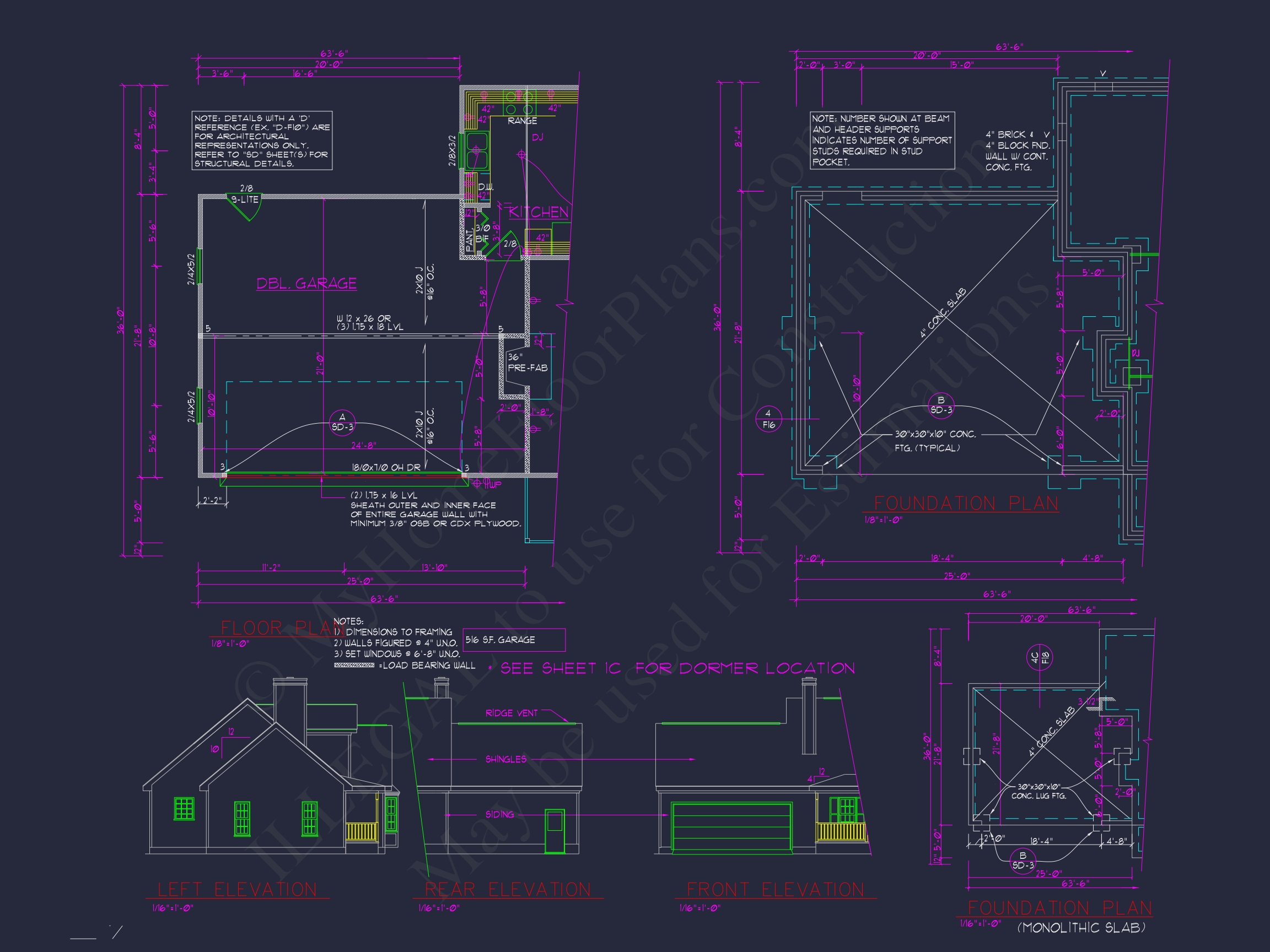 Beautiful 2-Story Home Plan with CAD Designs and Blueprint