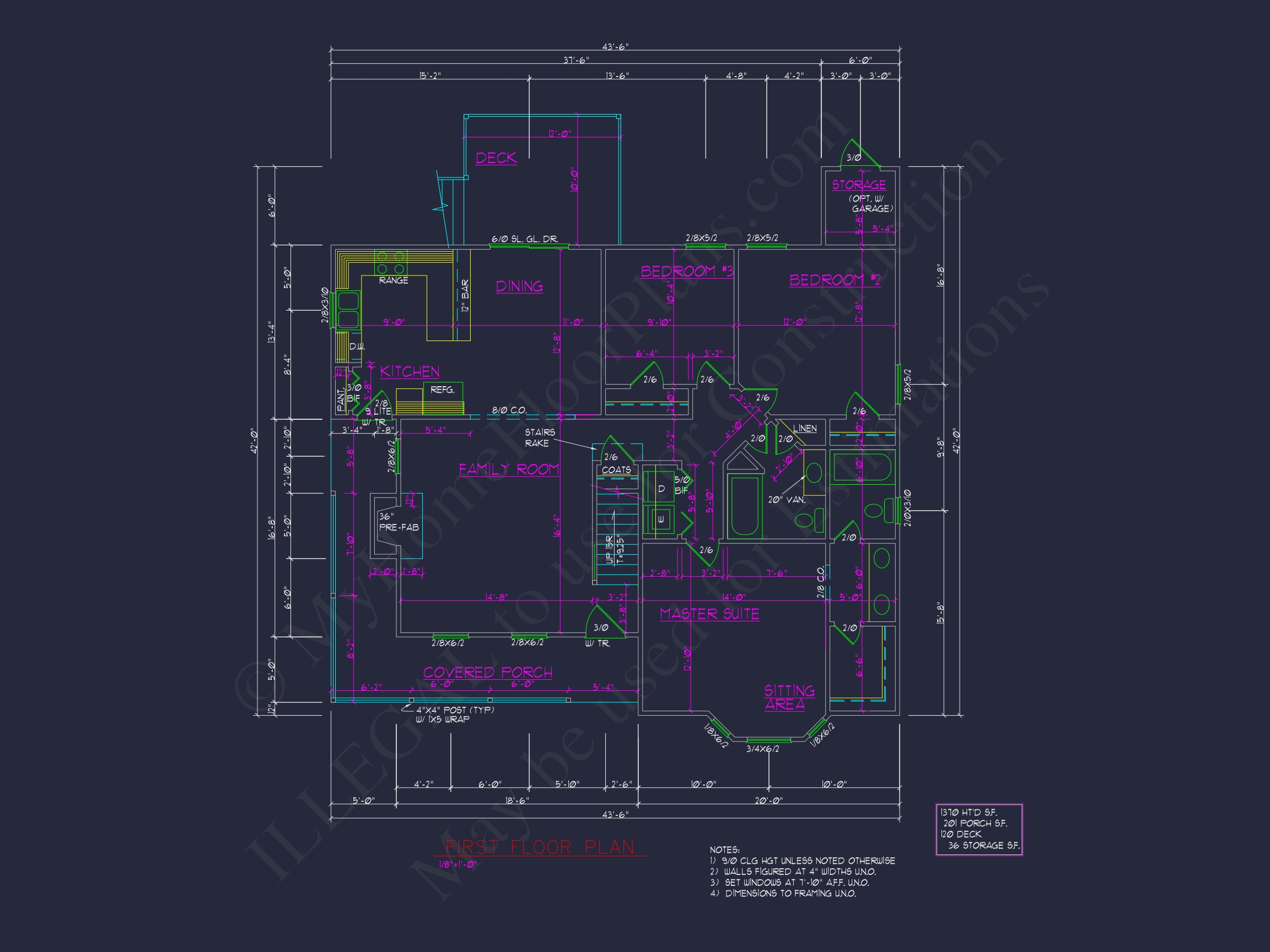 Beautiful 2-Story Home Plan with CAD Designs and Blueprint