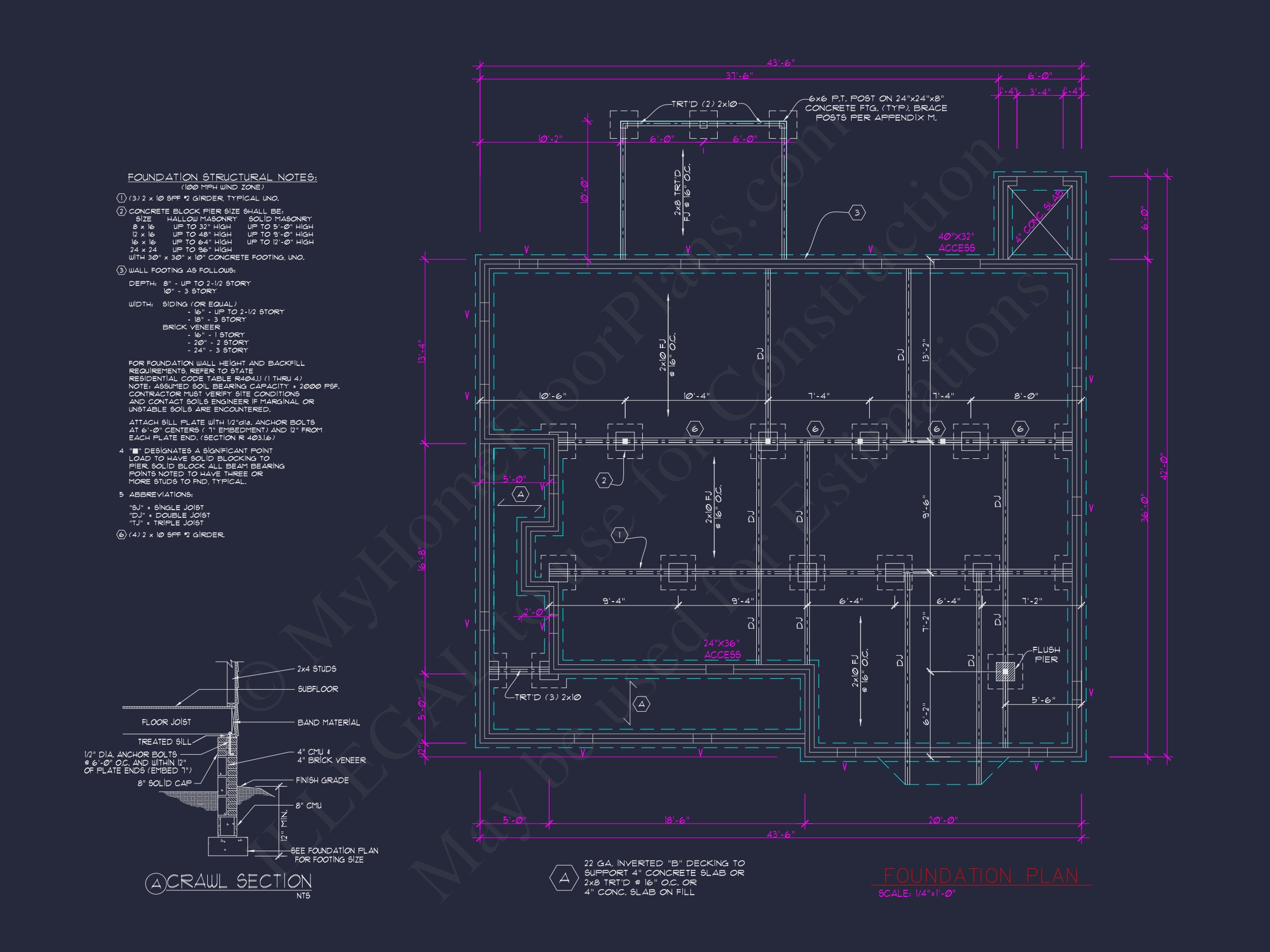 Beautiful 2-Story Home Plan with CAD Designs and Blueprint