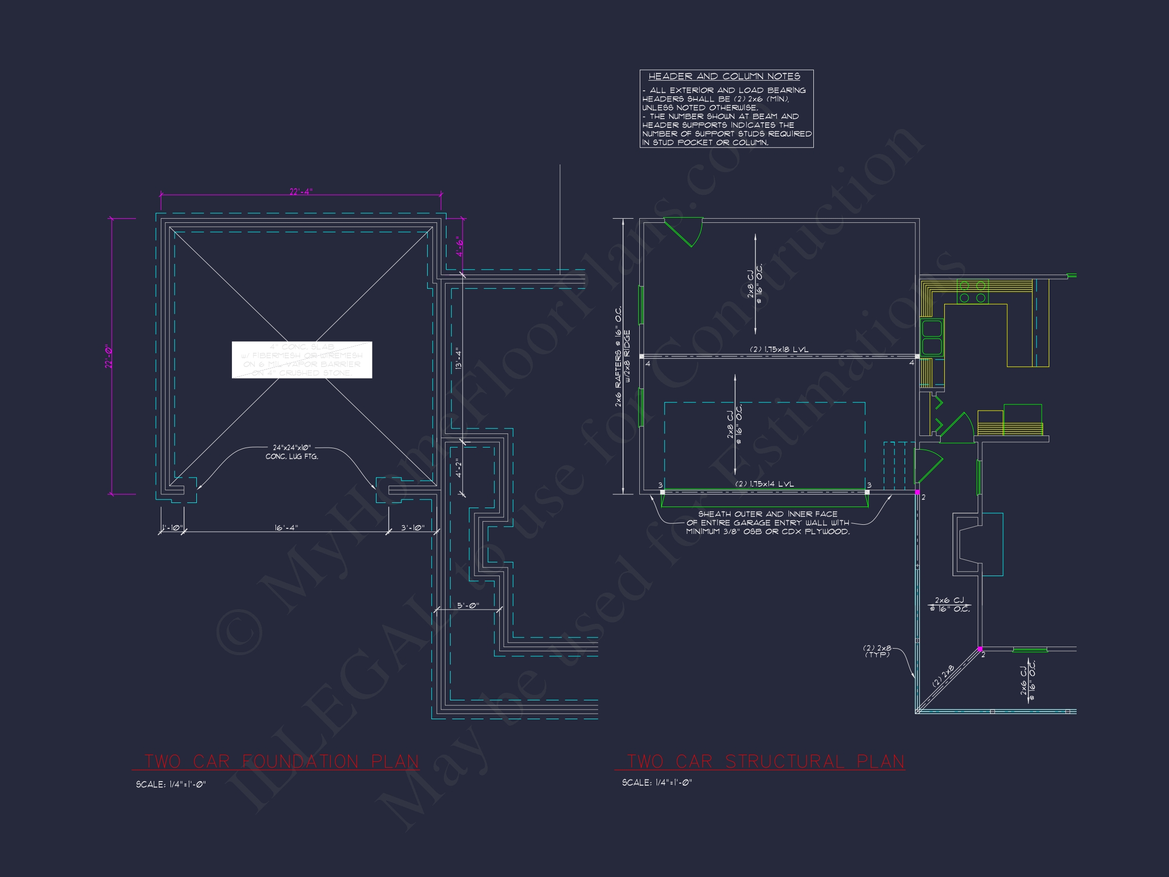 Beautiful 2-Story Home Plan with CAD Designs and Blueprint