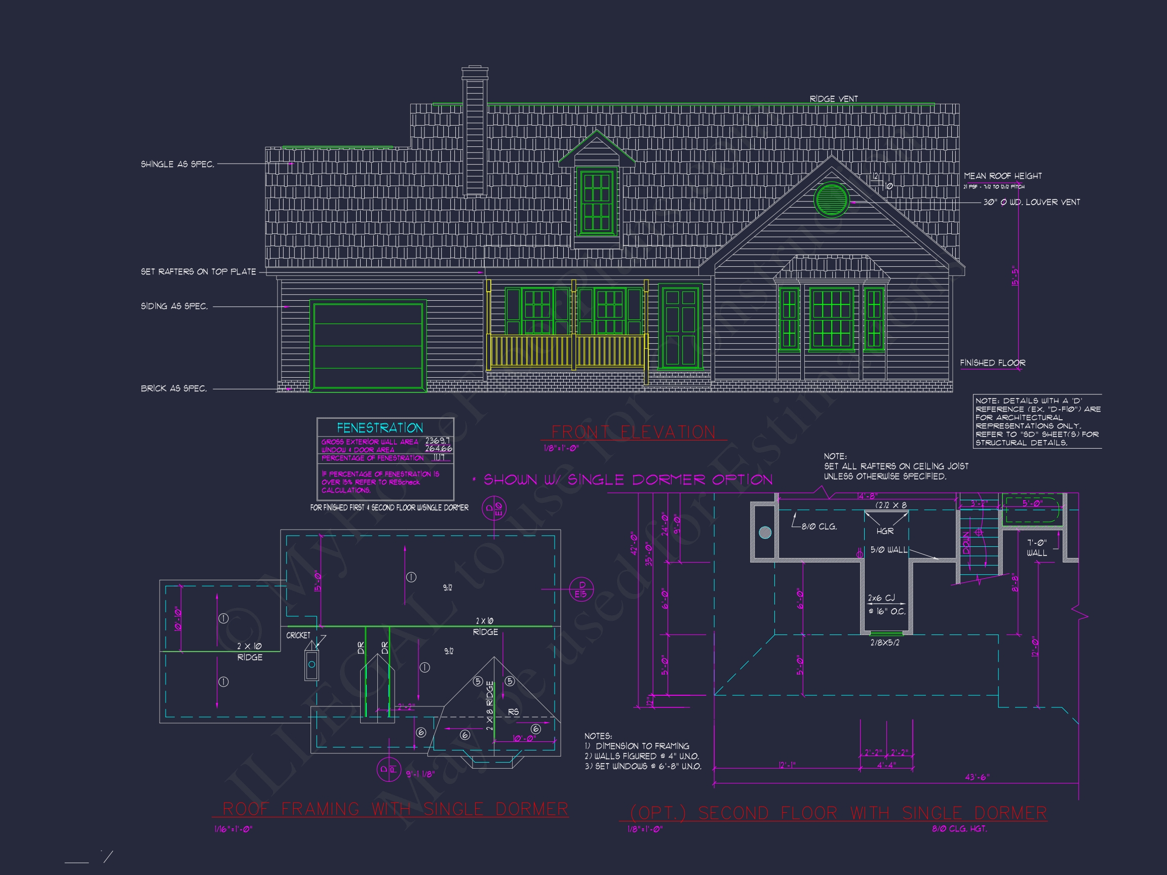 Beautiful 2-Story Home Plan with CAD Designs and Blueprint