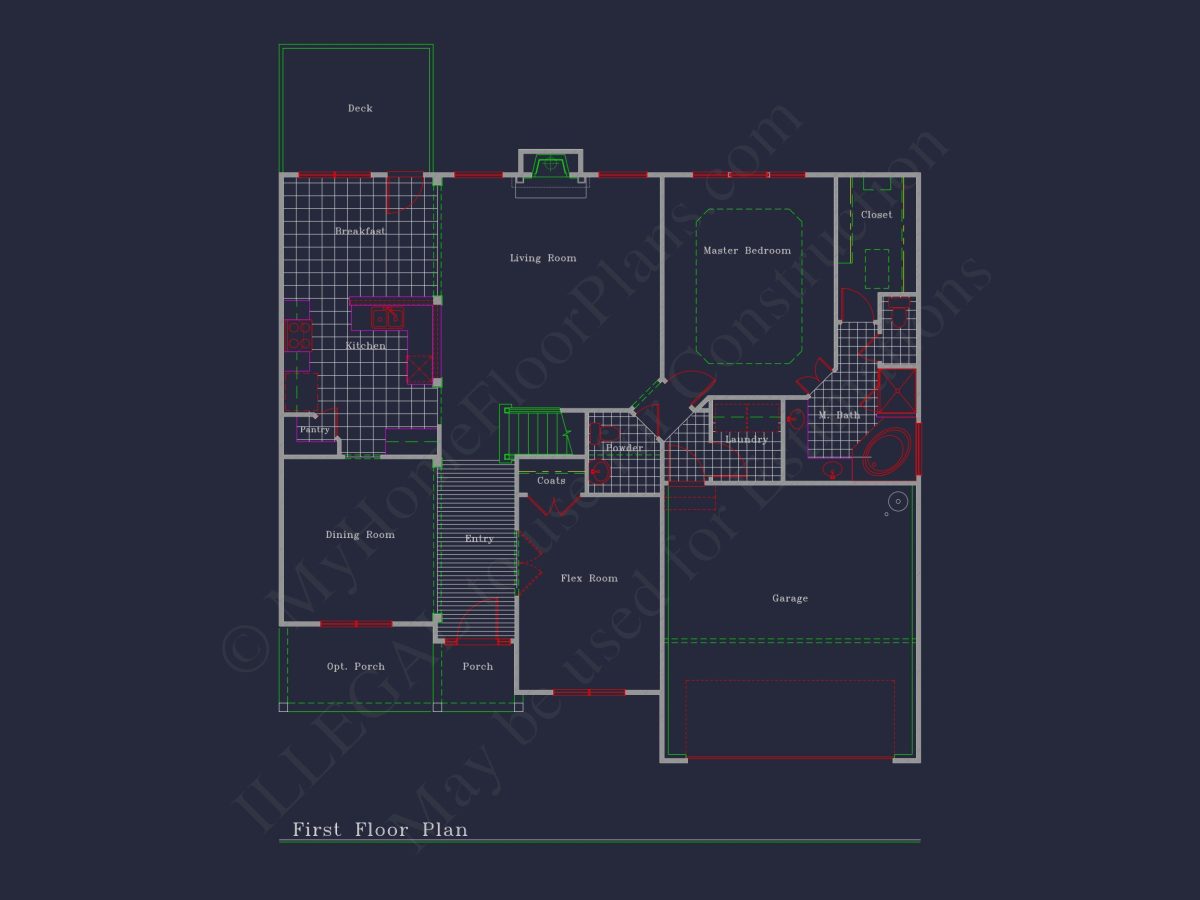 Beautiful 2-Story house Plan with CAD Floor Designs & Blueprint