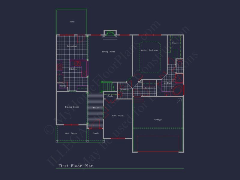 Beautiful 2-Story house Plan with CAD Floor Designs & Blueprint