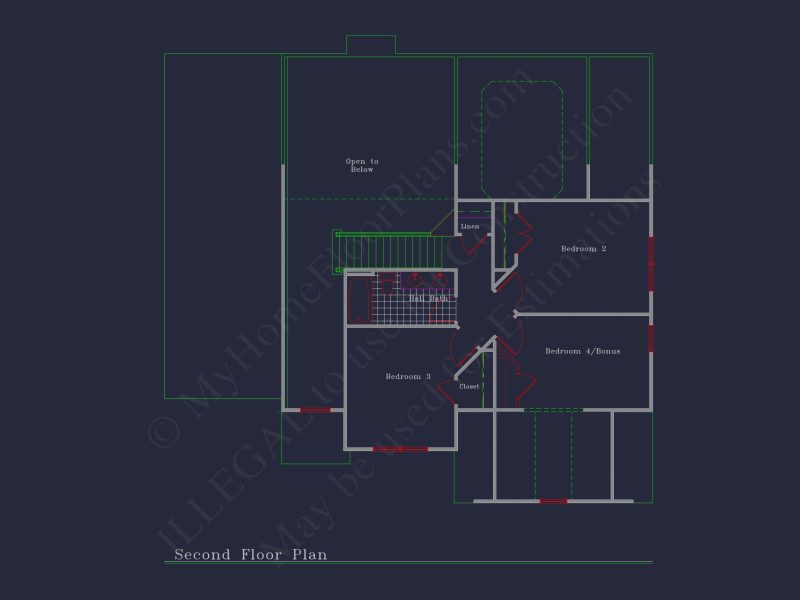 Beautiful 2-Story house Plan with CAD Floor Designs & Blueprint