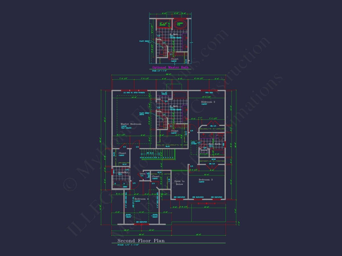 Beautiful 2-Story house Plan with CAD Floor Designs & Blueprint