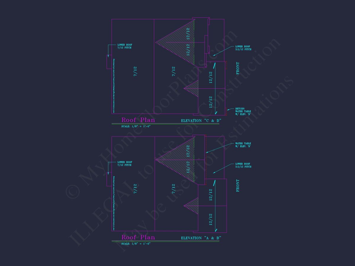 Beautiful 2-Story house Plan with CAD Floor Designs & Blueprint
